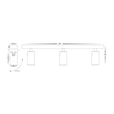 Havit Lighting Bar Lights Revo Black 3 Light TRI Colour LED Lights-For-You HV4002T-3-BLK 9350418025944